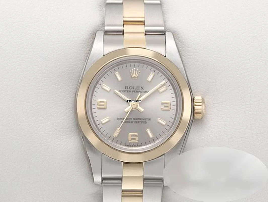  Rolex Oyster Perpetual 26 Lady Oyster Perpetual 26mm 2004/05 Edelstahl Gelbgold 750 Automatik Stainless Steel 18kt Yellow Gold Oyster-band Chronometer 