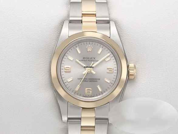  Rolex Oyster Perpetual 26 Lady Oyster Perpetual 26mm 2004/05 Edelstahl Gelbgold 750 Automatik Stainless Steel 18kt Yellow Gold Oyster-band Chronometer 