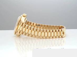 Thumbnail von Rolex Lady-Datejust Gelbgold 750 Diamanten Brillanten Automatik Gold Damen 18kt Yellow Gold President-band Chronometer Oyster