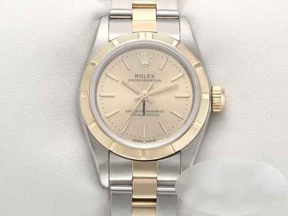  Rolex Oyster Perpetual 26 26mm 2003 Edelstahl Gelbgold 750 Automatik Stahl Stainless Steel 18kt Yellow Gold Oyster-band Chronometer 
