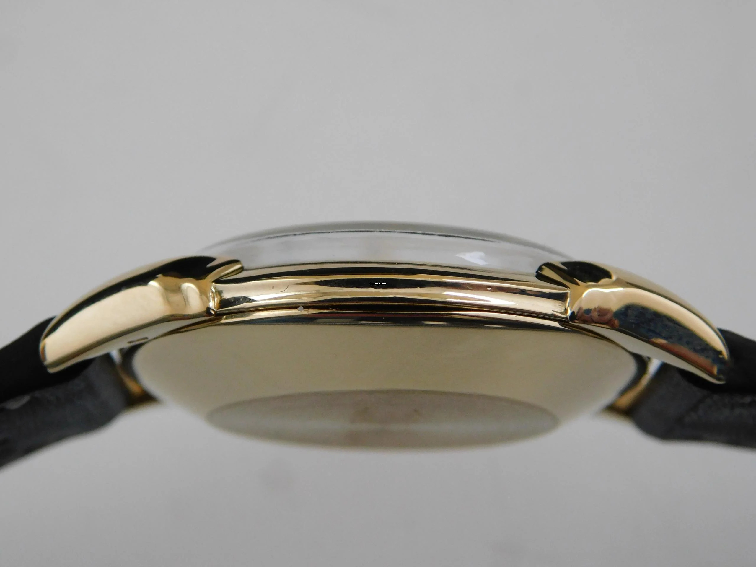 Thumbnail von Vacheron Constantin Fancy Lugs 18 Karat Gelbgold email Dial Herrenuhr Rarität im Top Zustand seltenes Herrenmodell mit Handaufzug P 454 / 5B 34 mm