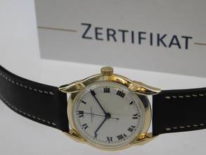 Thumbnail von Vacheron Constantin Fancy Lugs 18 Karat Gelbgold email Dial Herrenuhr Rarität im Top Zustand seltenes Herrenmodell mit Handaufzug P 454 / 5B 34 mm