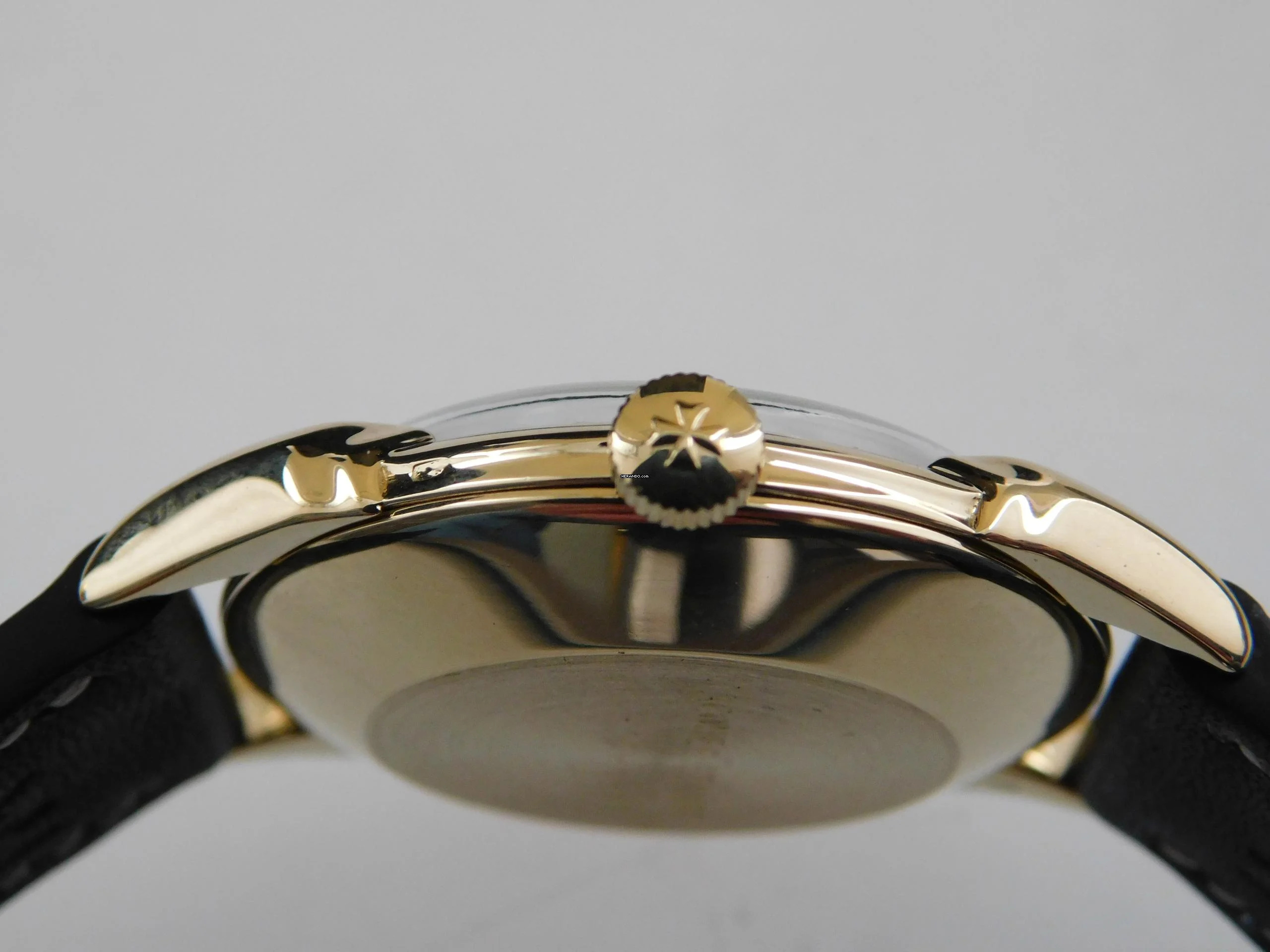 Thumbnail von Vacheron Constantin Fancy Lugs 18 Karat Gelbgold email Dial Herrenuhr Rarität im Top Zustand seltenes Herrenmodell mit Handaufzug P 454 / 5B 34 mm