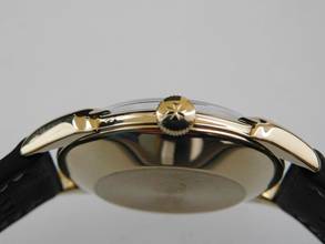 Thumbnail von Vacheron Constantin Fancy Lugs 18 Karat Gelbgold email Dial Herrenuhr Rarität im Top Zustand seltenes Herrenmodell mit Handaufzug P 454 / 5B 34 mm