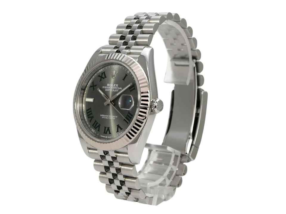  Rolex Datejust 41 Ref. 126334 Rhodium Römisch Jubile-Band 