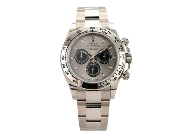  Rolex Daytona Cosmograph Daytona Weißgold 116509 Grau 