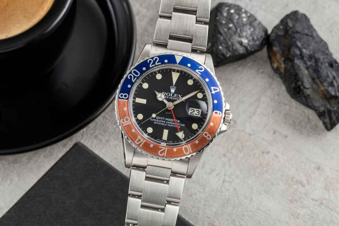  Rolex GMT-Master 'Pepsi' Edelstahl Automatik Herrenuhr Ref. 16750 Klassiker 