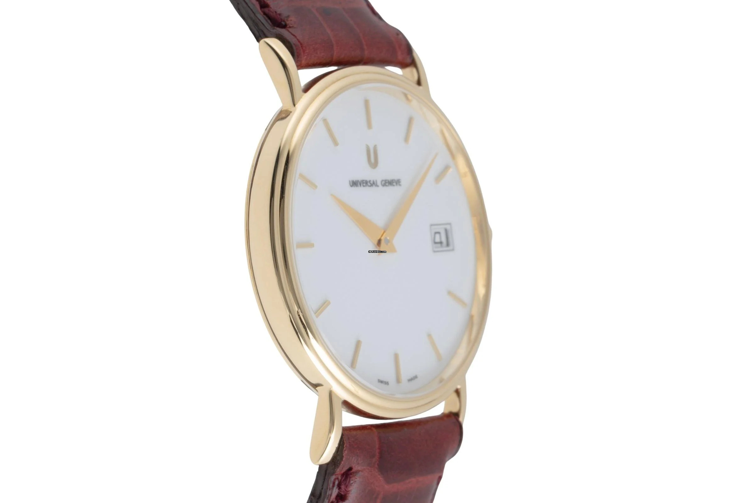 Thumbnail von Universal Genève 18k Gold Herrenuhr Ref.149.140-22 Papiere