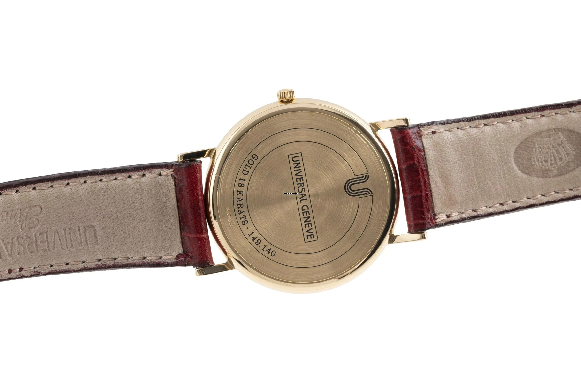 Thumbnail von Universal Genève 18k Gold Herrenuhr Ref.149.140-22 Papiere