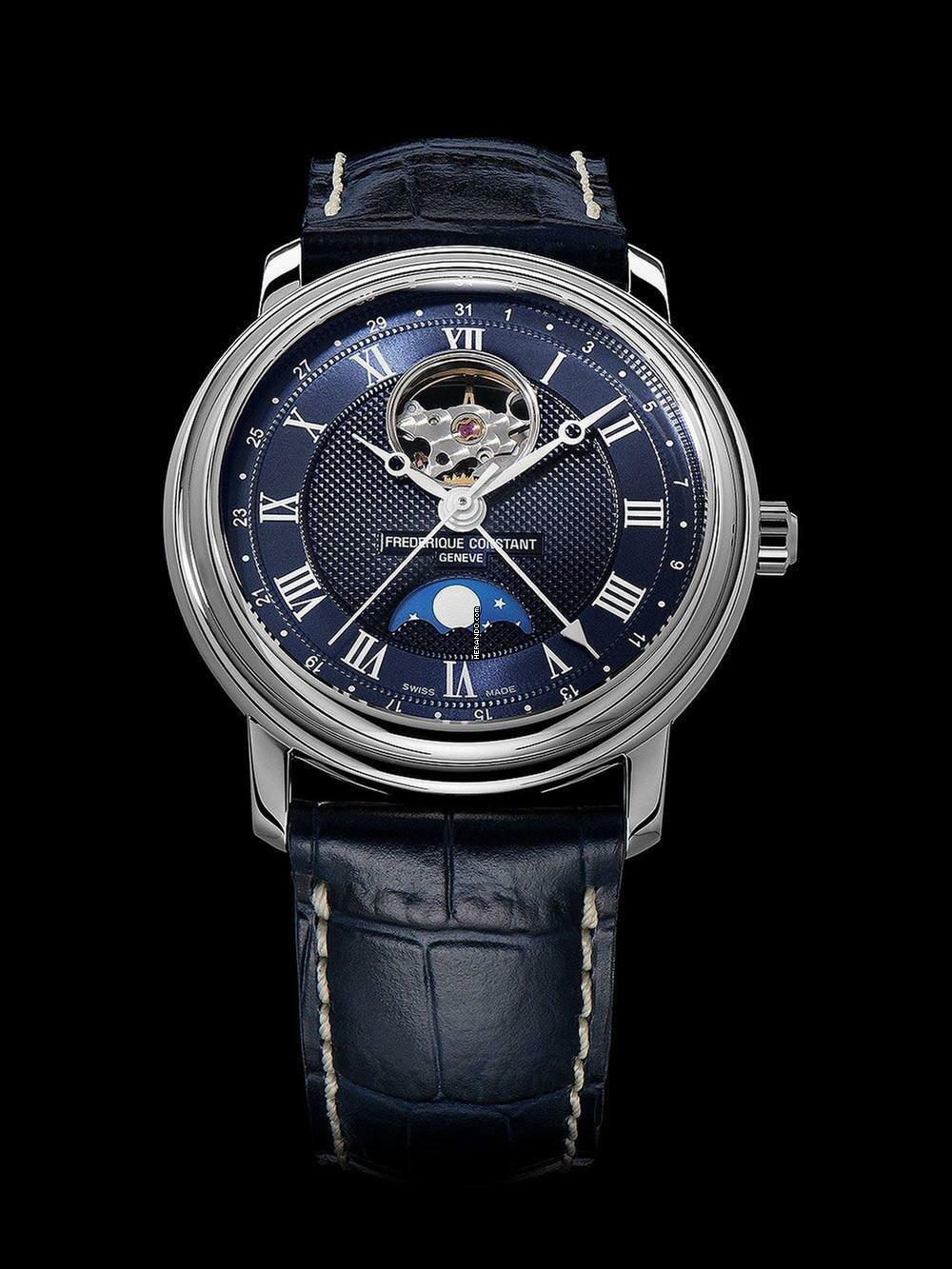 Thumbnail von Frederique Constant Classics Moonphase FC-335MCNW4P26 Classic Moonphase Automatik Herrenuhr