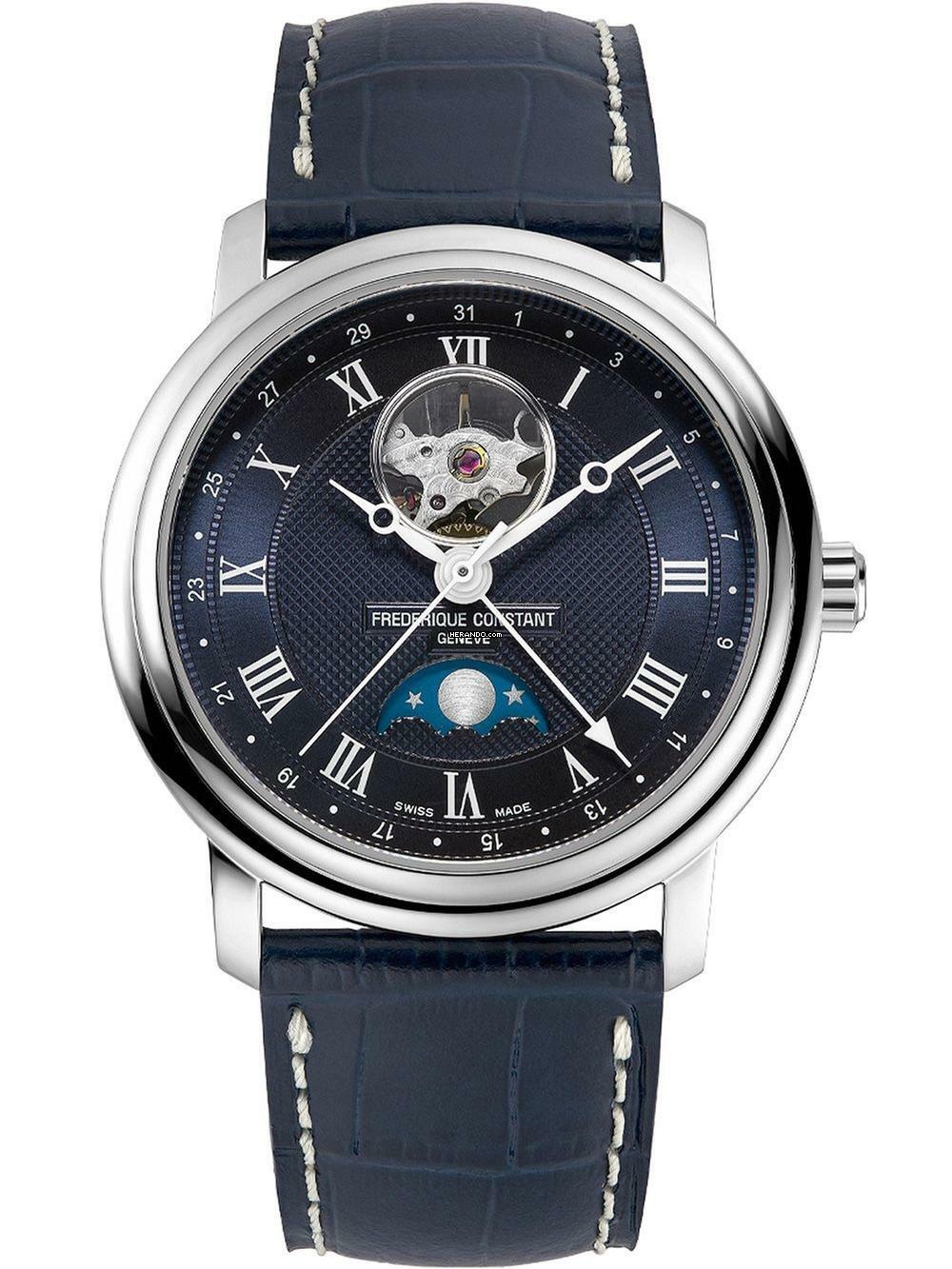  Frederique Constant Classics Moonphase FC-335MCNW4P26 Classic Moonphase Automatik Herrenuhr 