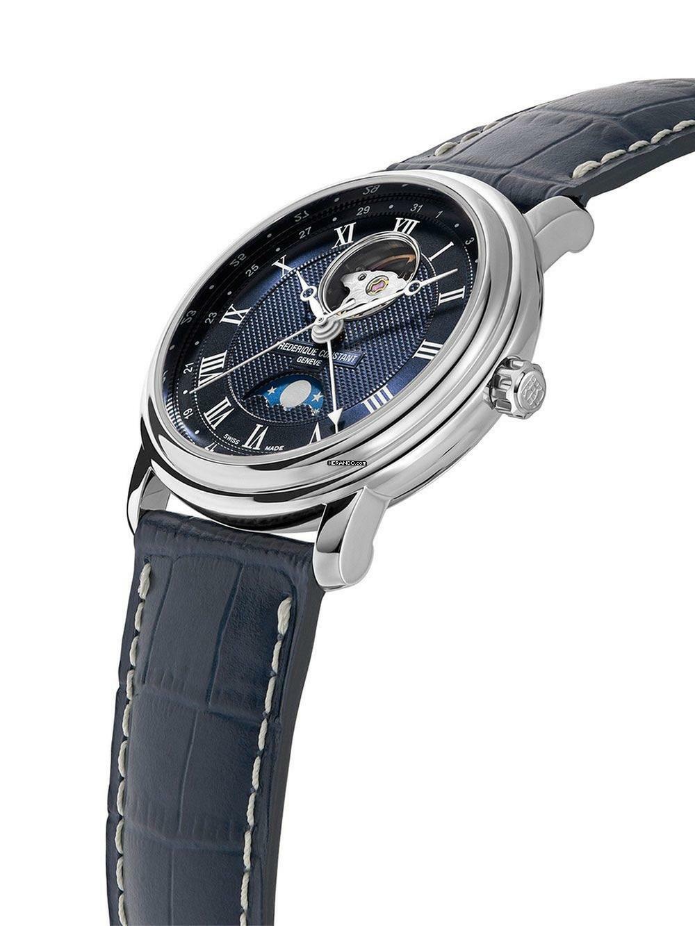 Thumbnail von Frederique Constant Classics Moonphase FC-335MCNW4P26 Classic Moonphase Automatik Herrenuhr