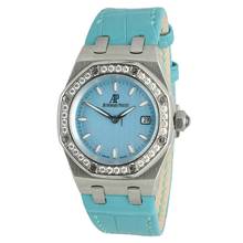 Thumbnail von Audemars Piguet Royal Oak Lady Rare Turquoise Grande Tapisserie dial Ref. 67601ST