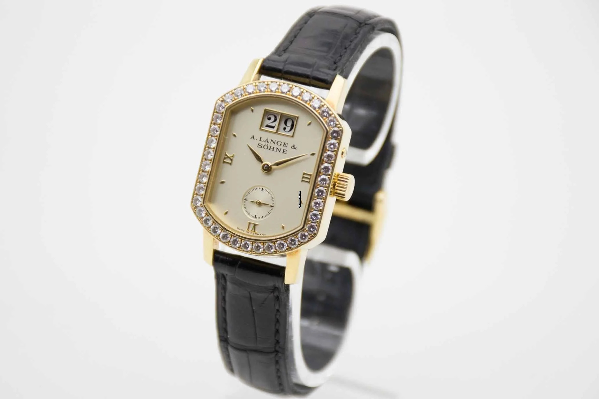 Thumbnail von A. Lange & Söhne Lange 1 Arkade Gelbgold mit 1,2 kt Diamanten Wempe Fullset aus 2004