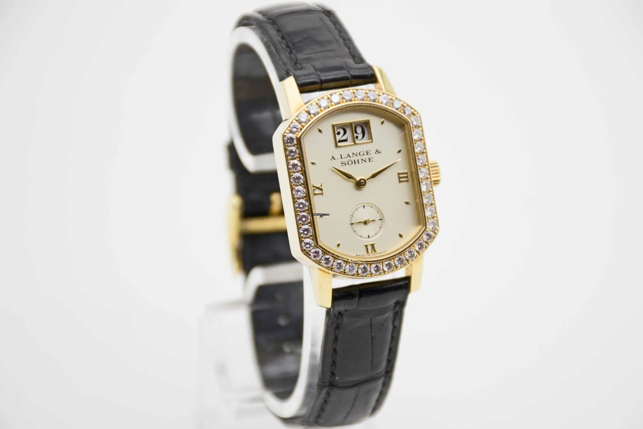 Thumbnail von A. Lange & Söhne Lange 1 Arkade Gelbgold mit 1,2 kt Diamanten Wempe Fullset aus 2004