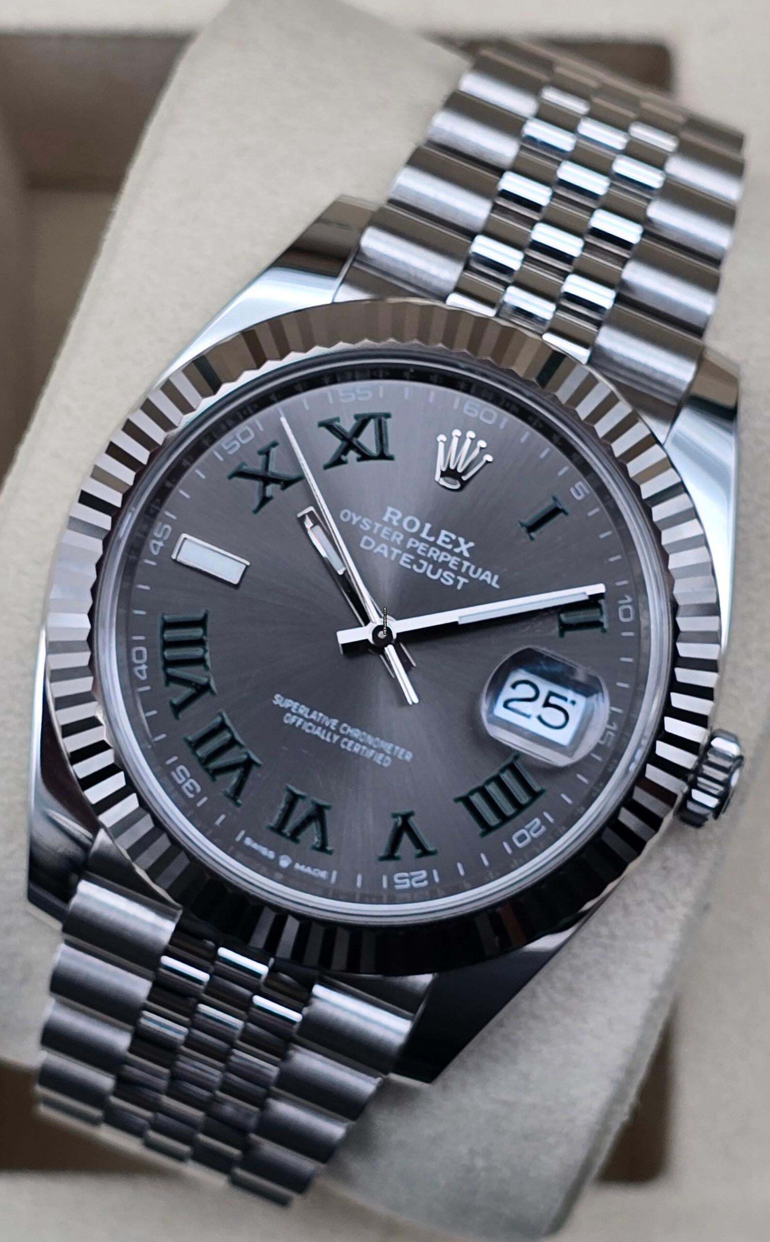  Rolex Datejust 41 41mm 126334-0022 Wimbledon Jubilee Very Good Condition Full Set 3-2025 