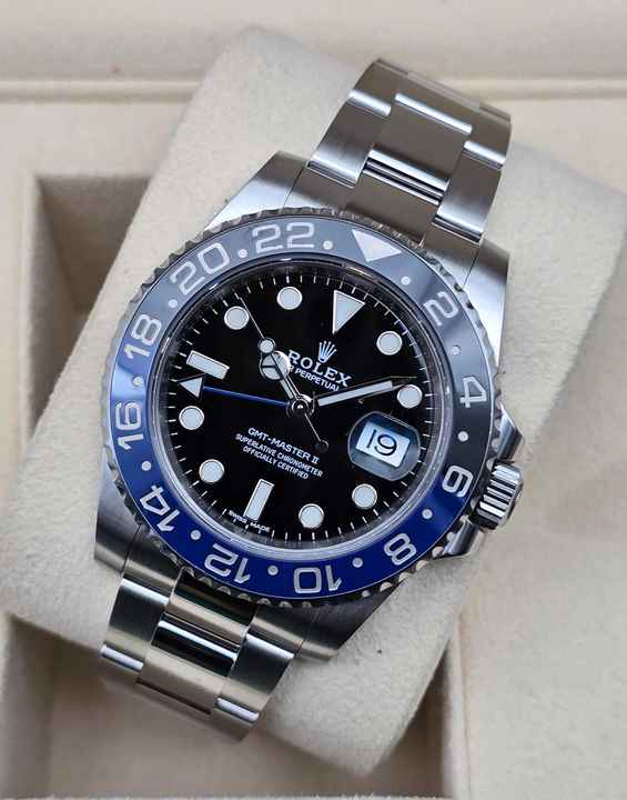  Rolex GMT-Master II 116710BLNR Batman Oyster Bracelet Like New Full Set 3-2019 LC100 