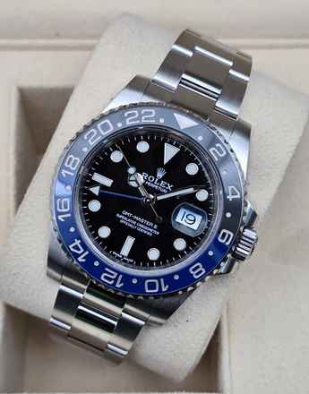 Rolex GMT-Master II 116710BLNR Batman Oyster Bracelet Like New Full Set 3-2019 LC100 