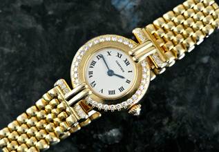 Thumbnail von Cartier Colisee Diamond | 8057911 | Yellowgold | with orig. gold bracelet