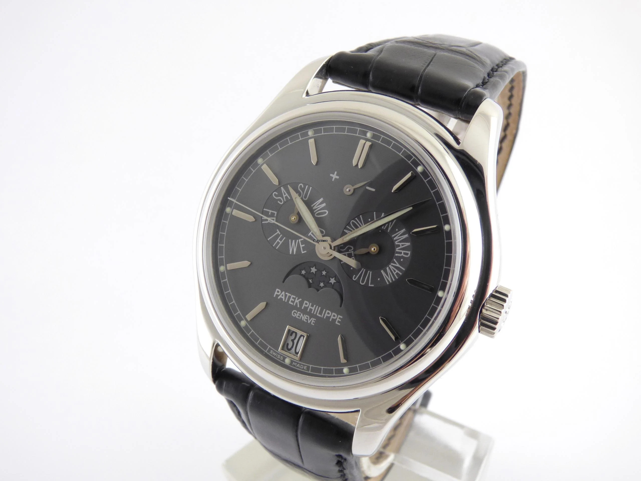  Patek Philippe Annual Calendar folding Clasp / Platinum 