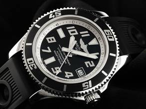 Thumbnail von Breitling Superocean 42 Ref.A17364-0118 2011 Full Set sehr gut Vintage Superocean Kautschuk Faltschließe