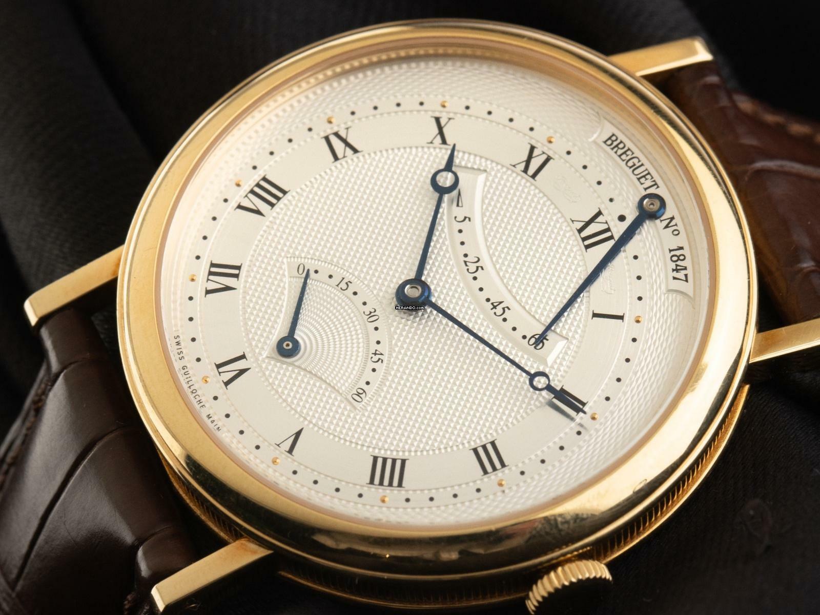 Thumbnail von Breguet Classique Ref.5207BA129V6 2017 Full Set wie Neu Classique 18kt Gelbgold 93g Krokoleder Faltschließe