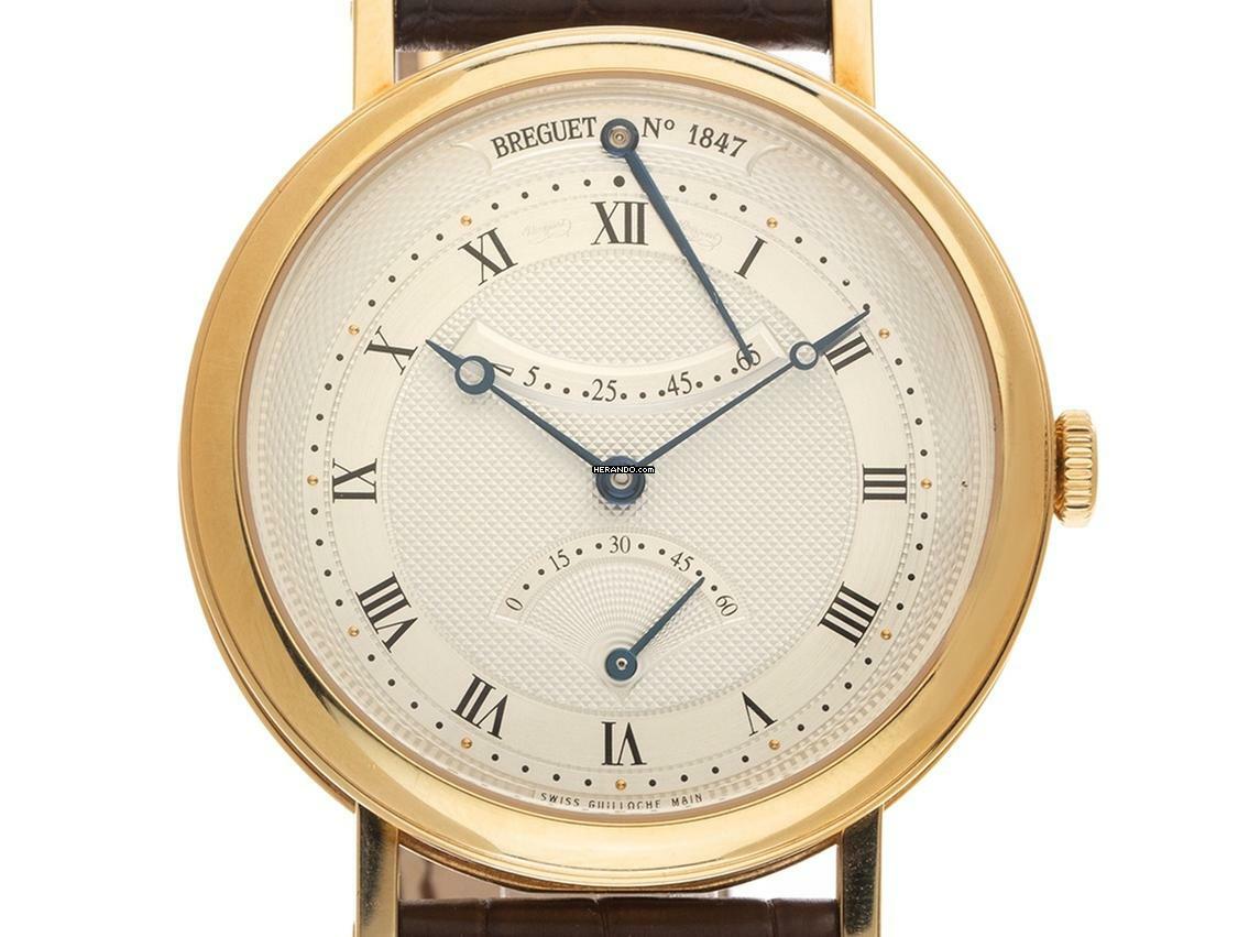 Thumbnail von Breguet Classique Ref.5207BA129V6 2017 Full Set wie Neu Classique 18kt Gelbgold 93g Krokoleder Faltschließe