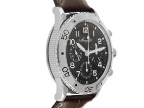 Thumbnail von Breguet Type XX - XXI - XXII Aeronavale Flyback Ref.3800ST929W6 2018 Full Set wie Neu Vintage Type XX Aeronavale Flyback Krokoeder Faltschließe