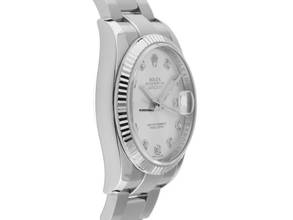 Thumbnail von Rolex Datejust 36 Ref.116234 2013 Full Set wie Neu Vintage Datejust Stahl 18kt Weißgold Diamanten