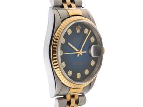 Thumbnail von Rolex Datejust 36 Diamanten Ref.16233 1996 Box&Beschreibung sehr gut Vintage Datejust Diamanten