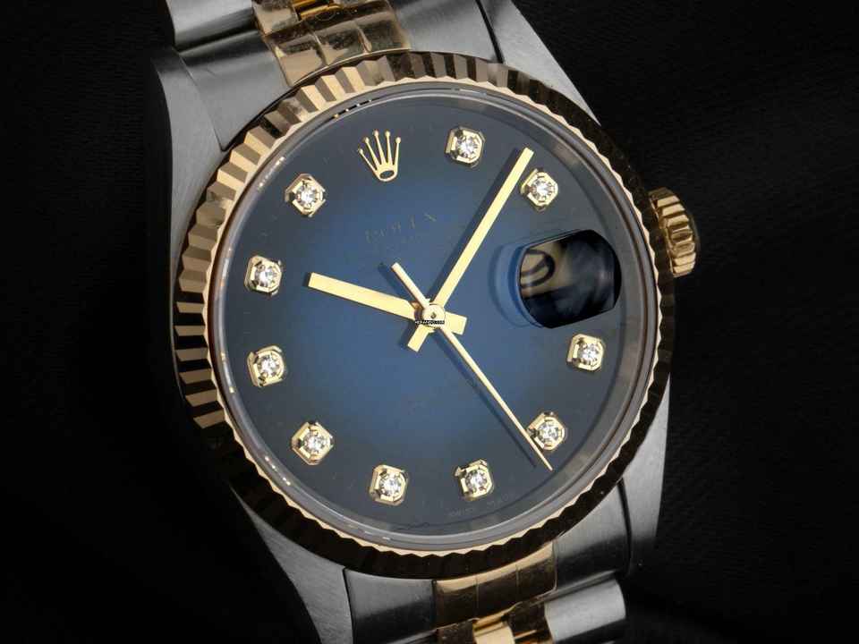  Rolex Datejust 36 Diamanten Ref.16233 1996 Box&Beschreibung sehr gut Vintage Datejust Diamanten 