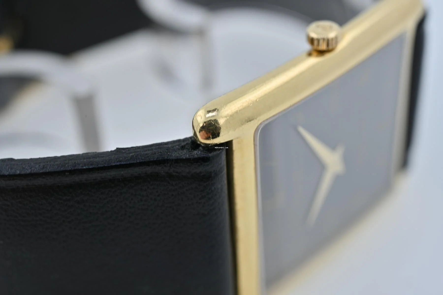 Thumbnail von Piaget Jumbo Tank Ultra Thin Automatic 18k yellow gold LC100 Vintage