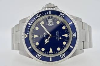 Thumbnail von Tudor Submariner 79190 Vintage Tritium Blue Dial Sapphire LC100 NOS