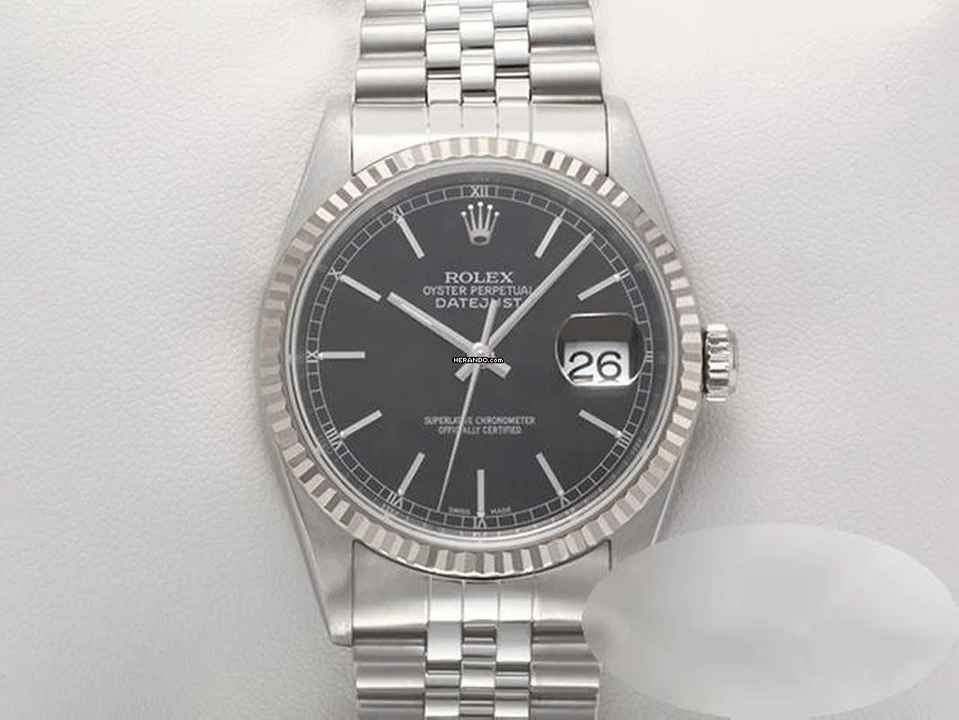  Rolex Datejust 36 16234 Stahl Weissgold 750 2004 Automatik 36mm Stainless Steel 18kt White Gold Date Just Jubilé-band Chronometer Oyster 