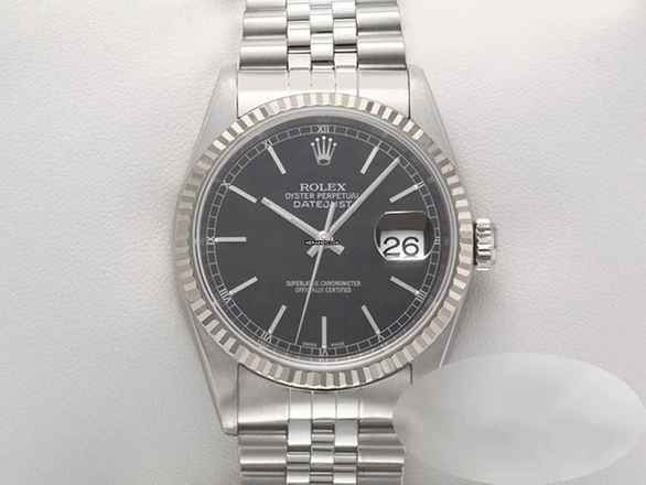  Rolex Datejust 36 16234 Stahl Weissgold 750 2004 Automatik 36mm Stainless Steel 18kt White Gold Date Just Jubilé-band Chronometer Oyster 