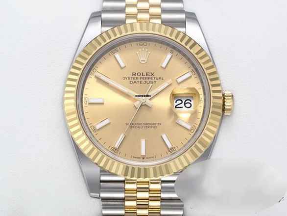  Rolex Datejust 41 126333 2023 Edelstahl Gelbgold 750 Automatik Stainless Steel 18kt Yellow Gold Jubilé-band Chronometer Oyster 