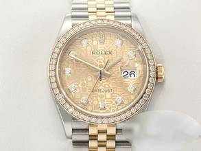 Thumbnail von Rolex Datejust 36 126283rbr Stahl Gelbgold 750 Diamanten Automatik Stainless Steel 18kt Yellow Gold Jubilé-band Chronometer Oyster Gold