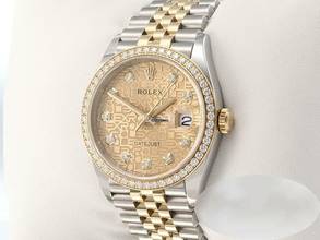 Thumbnail von Rolex Datejust 36 126283rbr Stahl žluté zlato 750 Diamant Automatika Nerezová ocel 18kt žluté zlato Jubilé řemínek Chronometr Oyster Gold