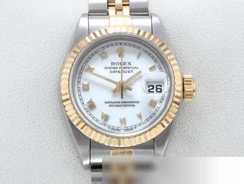  Rolex Lady-Datejust Edelstahl Gelbgold 750 1997 Automatik Gold Stahl Damen 