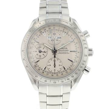  Omega Speedmaster Day Date Triple Day-Date Chrono Silver Dial 