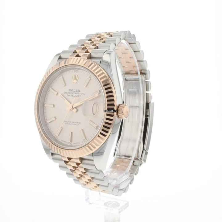  Rolex Datejust 41 Jubilee Fluted Steel Everose Sundust Dial 