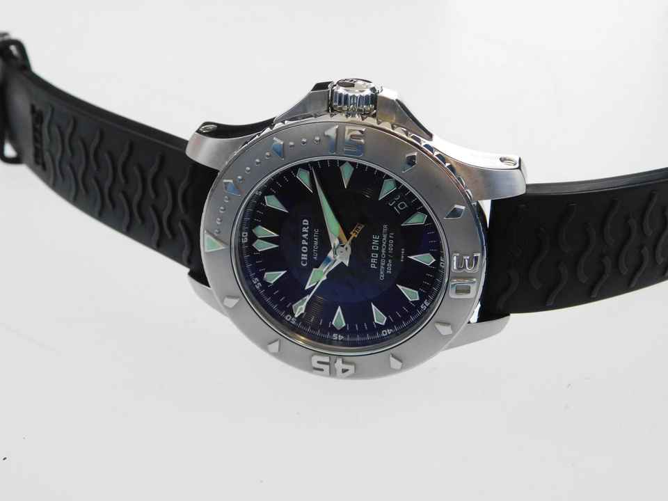  Chopard L.U.C Pro One L.u.c Herrenuhr mit original Kautschukband und Schließe 