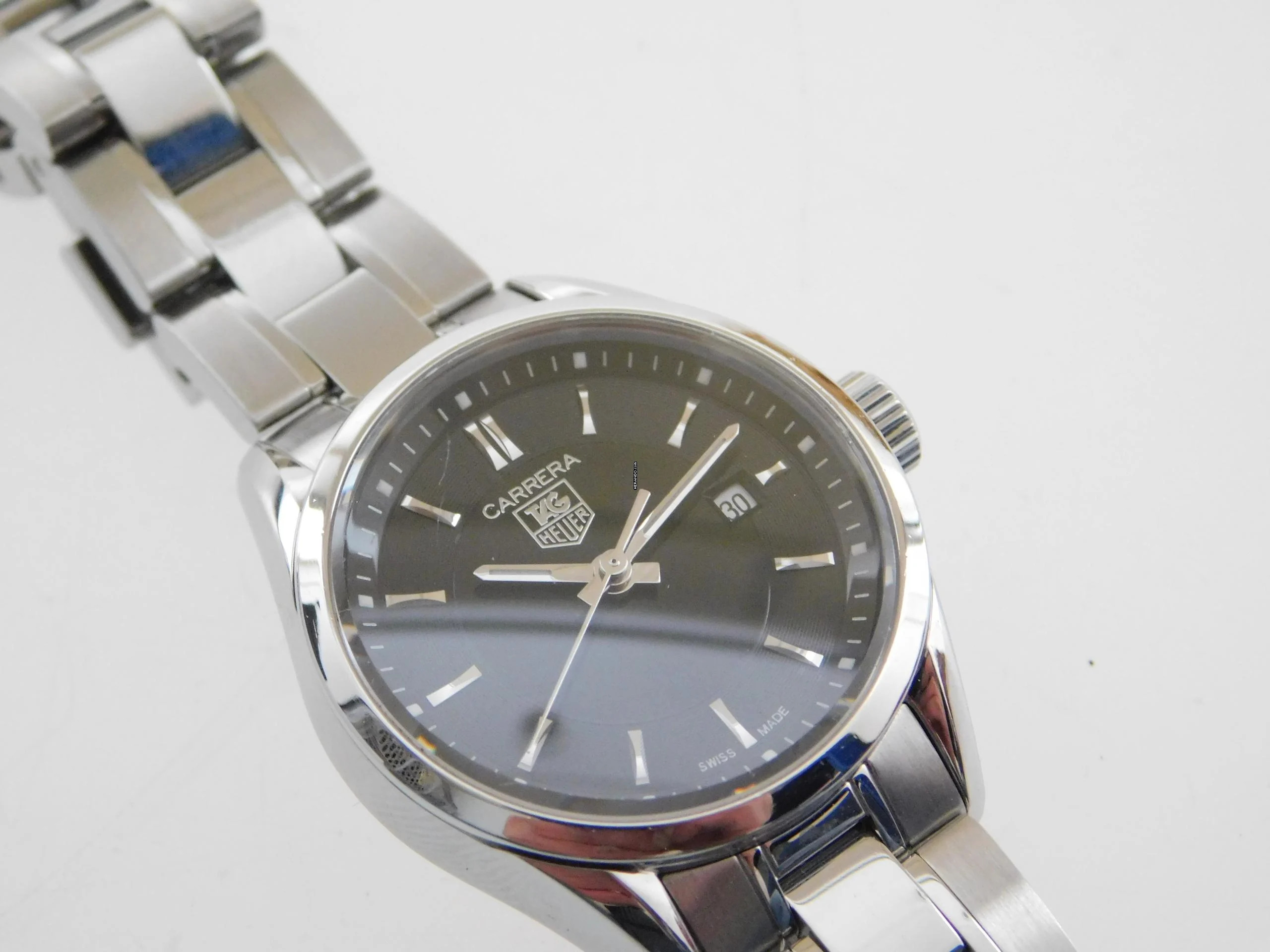  TAG Heuer Carrera Lady 28 mm Stahl mit Stahlband sehr schöne Damenuhr mit original Box und Zubehör 