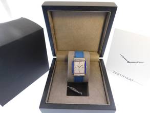 Thumbnail von Patek Philippe 18 Karat Weißgold Herrenuhr Ref 3578/1 Lapis Arte Suizo 29 x 40 mm Rarität double Signed Handaufzug Kaliber 175