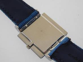 Thumbnail von Patek Philippe 18 Karat Weißgold Herrenuhr Ref 3578/1 Lapis Arte Suizo 29 x 40 mm Rarität double Signed Handaufzug Kaliber 175