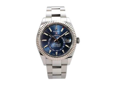  Rolex Sky-Dweller Edelstahl Weißgold Ref. 326934 Blau 