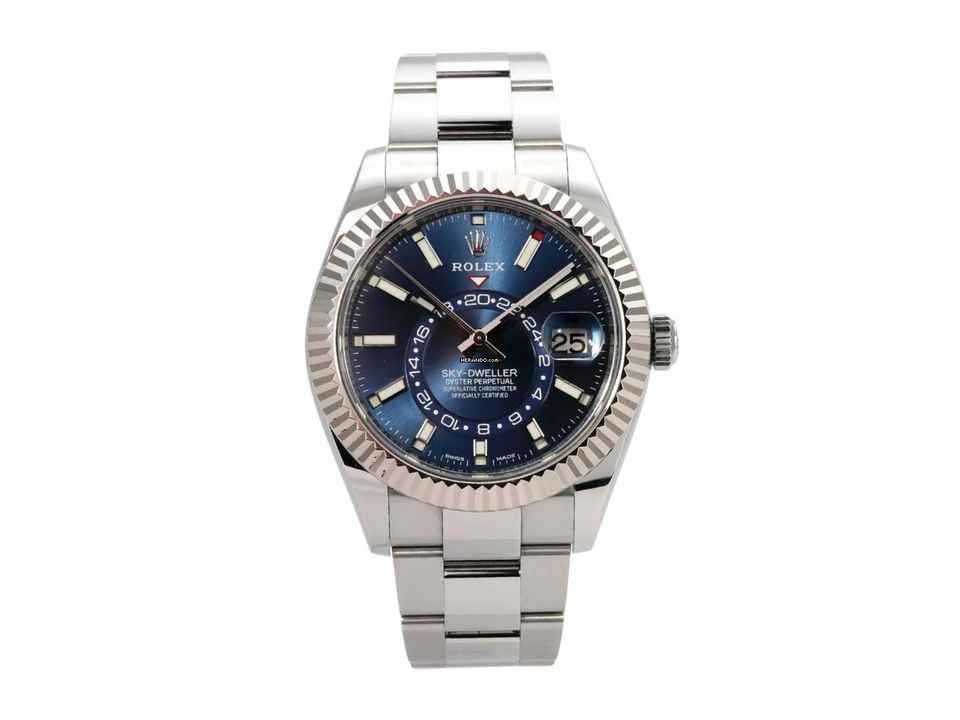  Rolex Sky-Dweller Edelstahl Weißgold Ref. 326934 Blau 