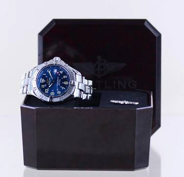  Breitling Superocean 1000M Automatic Stahl blue Diver 41mm Taucheruhr Klassiker 