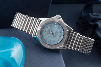 Thumbnail von Breitling Callistino Lady Datum Perlmutt Edelstahl Quarz Damenuhr Ref. A72345