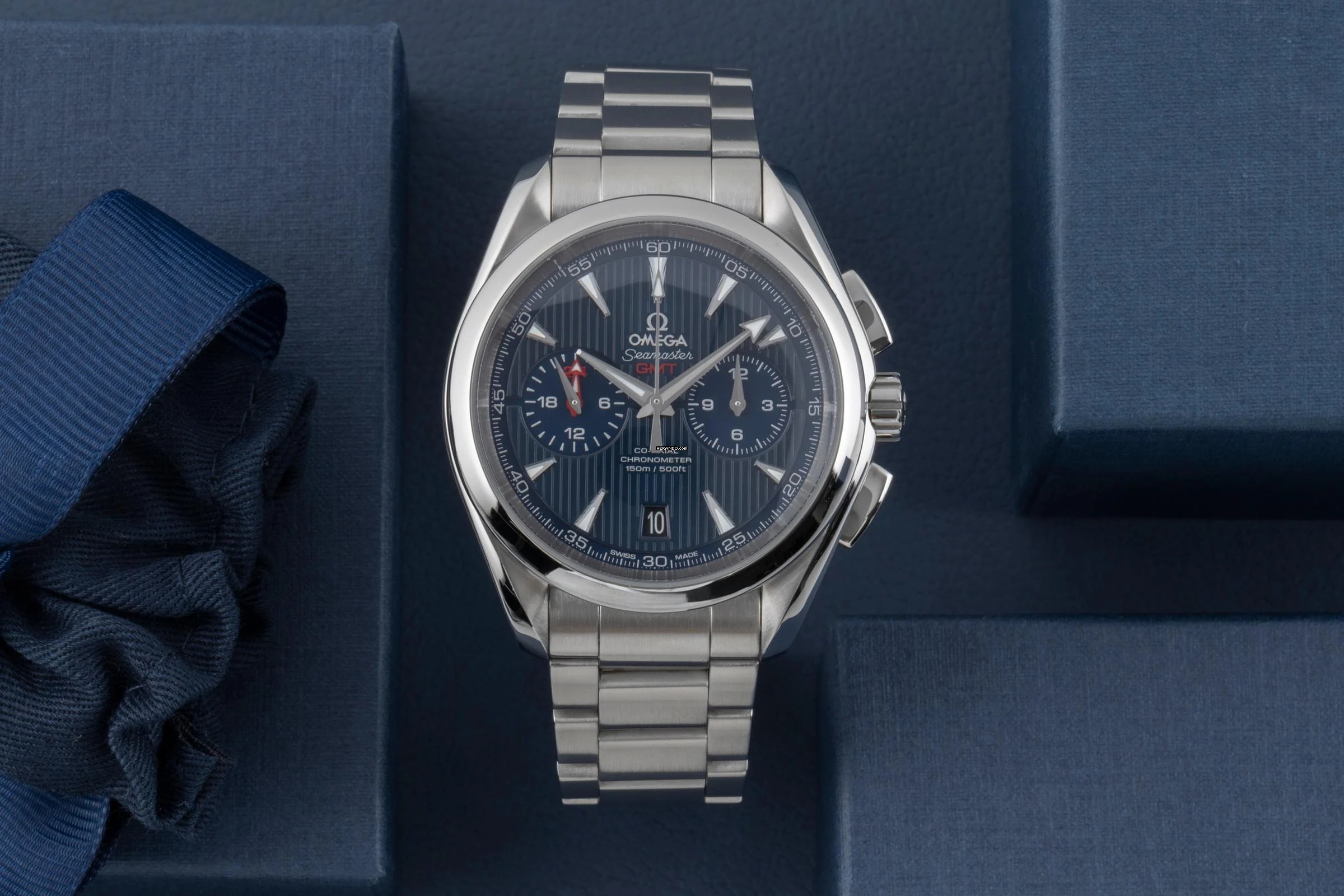 Omega Seamaster Aqua Terra GMT Chronograph Stahl Automatik 231.10.43.52.03.001